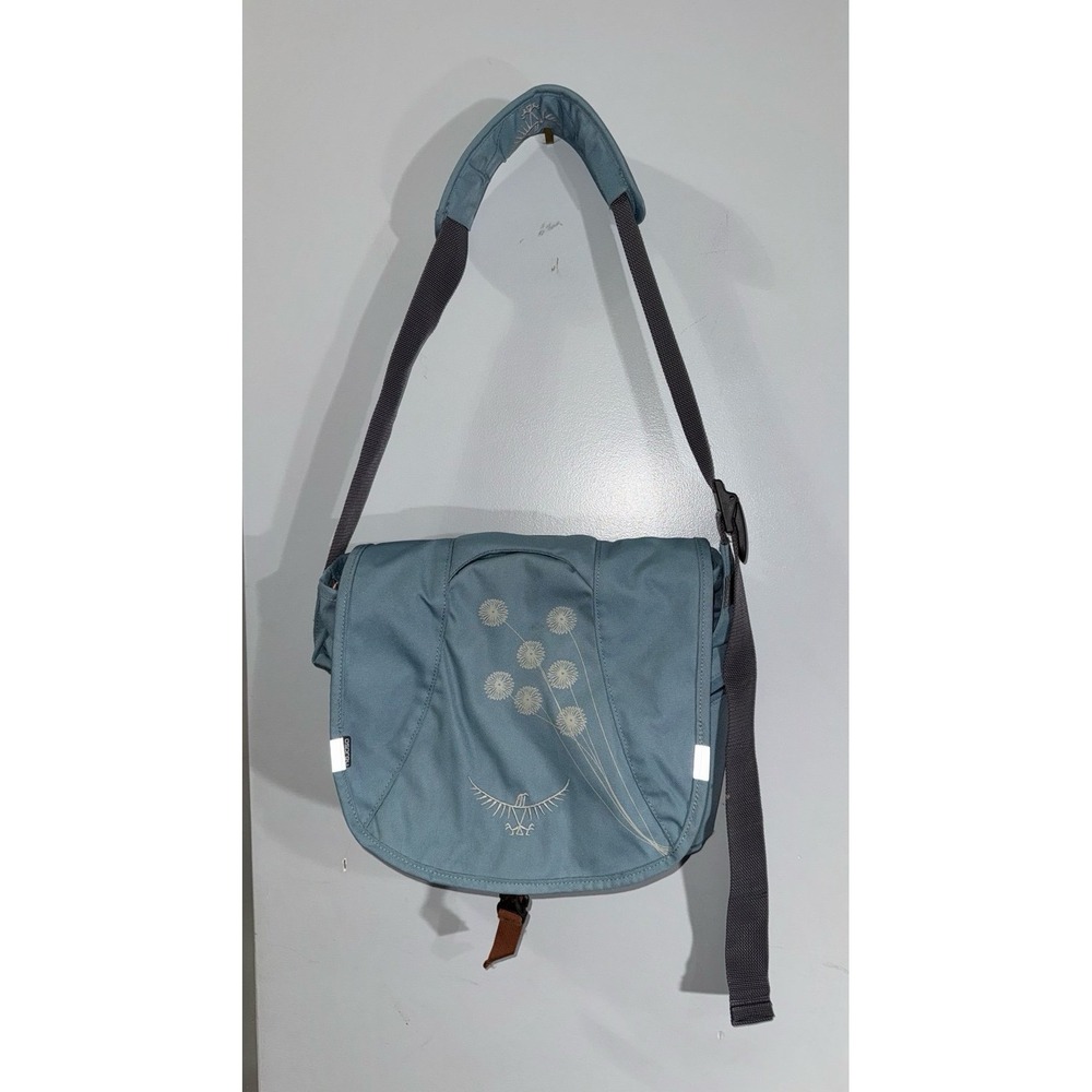 Osprey cornflower blue flap Jill messenger bag